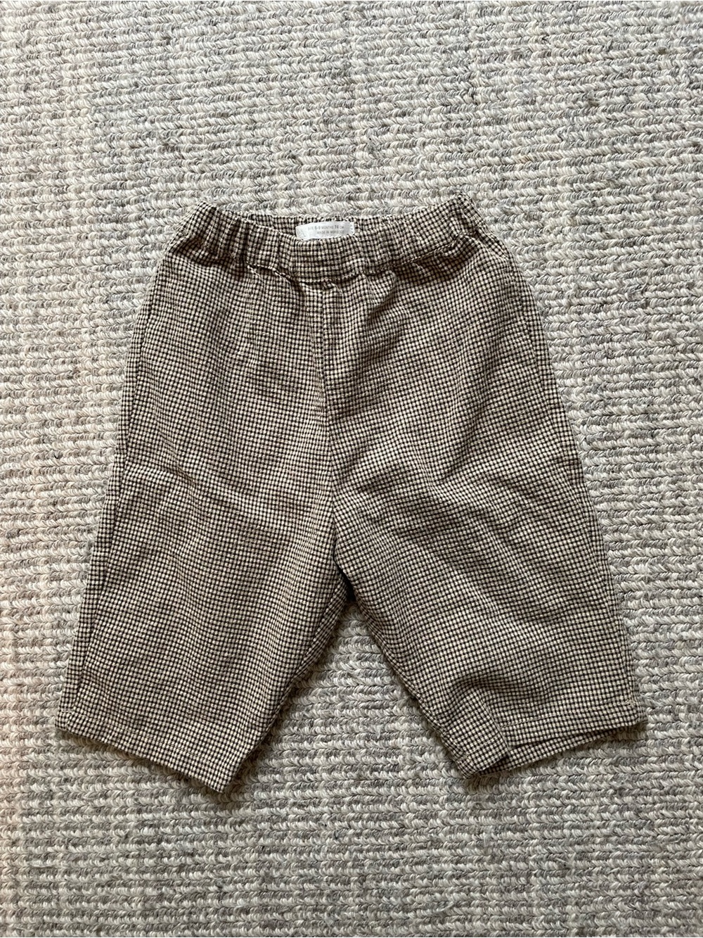 Zara checked baby pants. 6-9